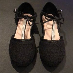 Chasing Fireflies Pearly Lace Heels